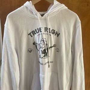 True Religion Sweatshirt Large White Mens